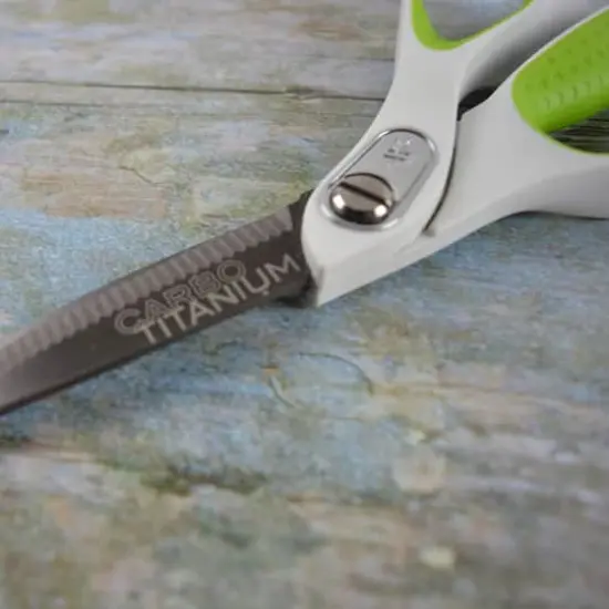 Westcott&reg; Carbo Titanium 9" Bent Scissors with Serrated Blade {5}