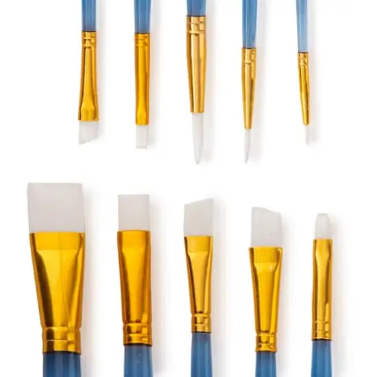 White Synthetic Acrylic 10 Piece Brush Combo By Artist's Loft&reg; Necessities&trade; {1}