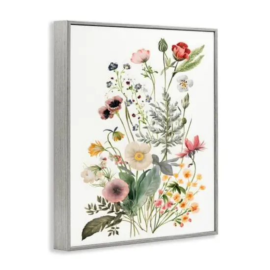 Stupell Industries Subtle Spring Blossoms Framed Giclee Art Gray {4}
