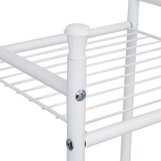 Honey Can Do White 6-Tier Bathroom Storage Shelving Unit {6}