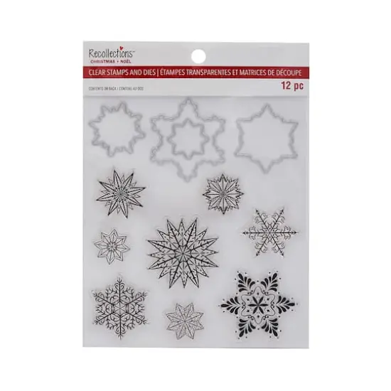 Snowflake Clear Stamp & Die Set by Recollections&trade; {4}