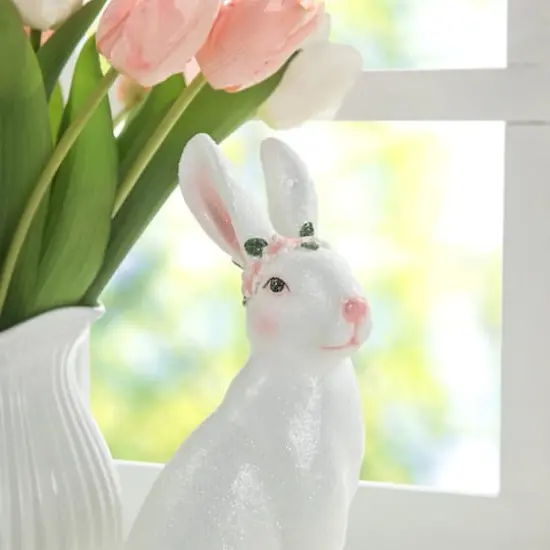 Glitzhome&reg; Easter Bunny Table D&eacute;cor Set {5}