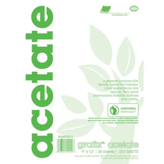 Grafix&trade; Acetate Pad,9" x 12" {1}