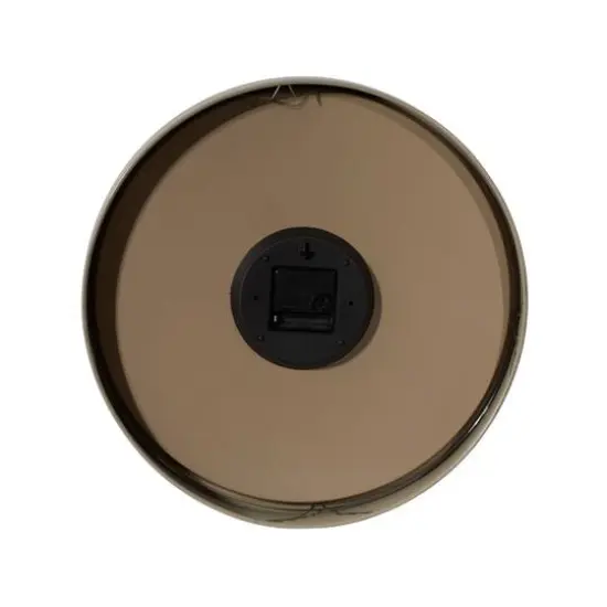 16" Black Metal Traditional Wall Clock {5}