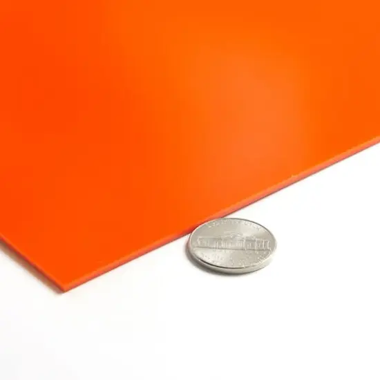 Glowforge&reg; Proofgrade&reg; 12" x 12" Eco Thin Acrylic Sheet Orange {4}