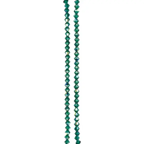 Preciosa Glass Crystal Bicone Beads, 4mm by Bead Landing&trade; Emerald AB {4}