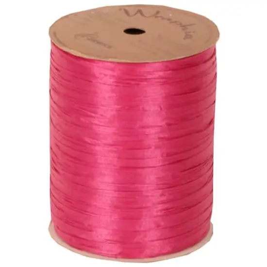 JAM Paper 1/4" Raffia Ribbon Fuchsia {1}