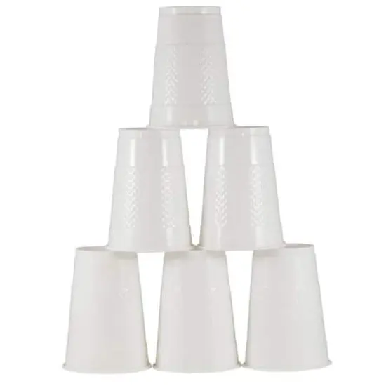 JAM Paper 16oz. Plastic Party Cups, 20ct. White {4}