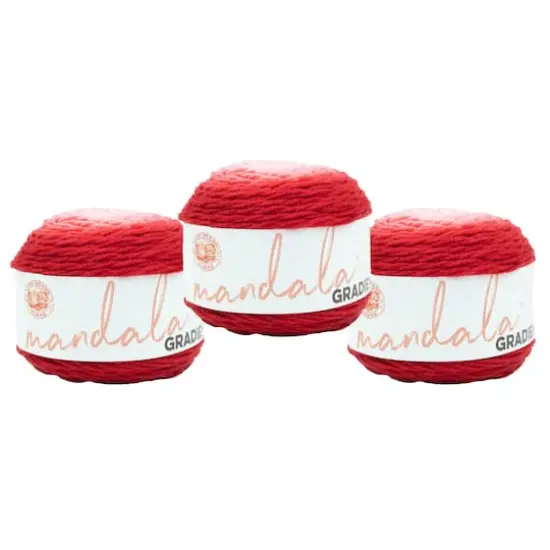 3 Pack Lion Brand&reg; Mandala&reg; Gradient Yarn Red {1}