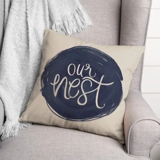 Our Nest Throw Pillow 18" x 18" {3}