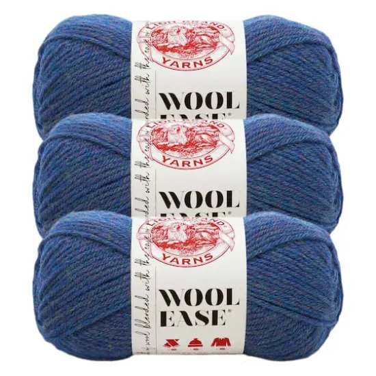3 Pack Lion Brand&reg; Wool Ease&reg; Yarn Blue Mist {1}
