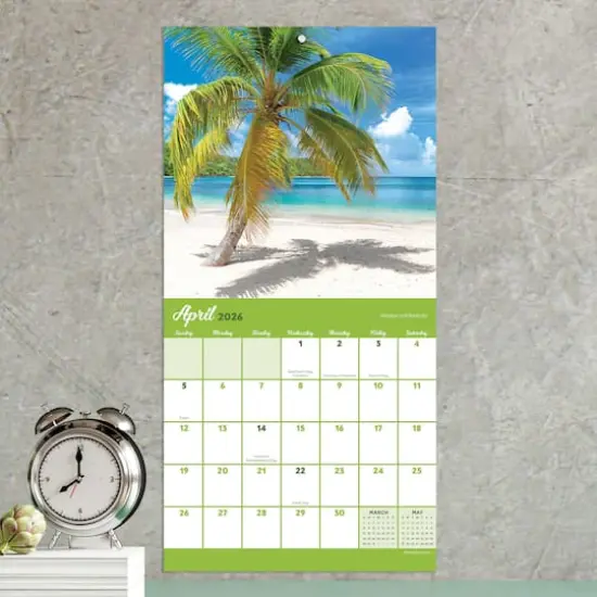 2026 Tropical Beaches Mini Calendar {4}