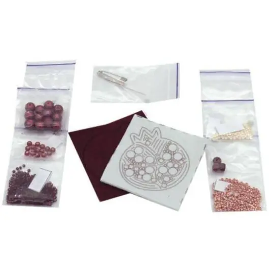 Crystal Art Beadwork Kit For Creating Brooch Pomegranate {7}