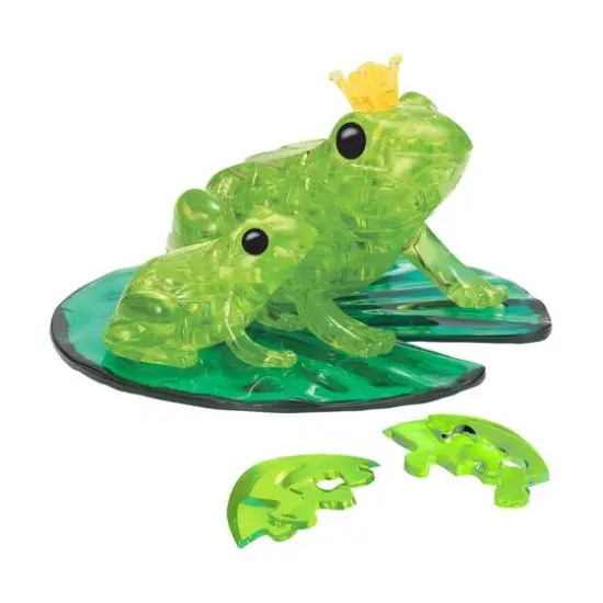 3D Crystal Puzzle - Frog: 43 Pcs {6}