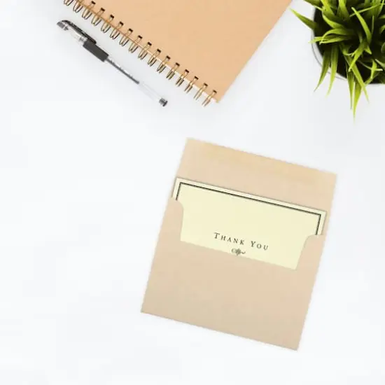 JAM Paper 4.375" x 5.75" Recycled Parchment Invitation Envelopes, 50ct. Brown {5}