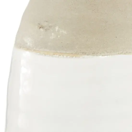 Gray Stoneware Coastal Style Vase {5}