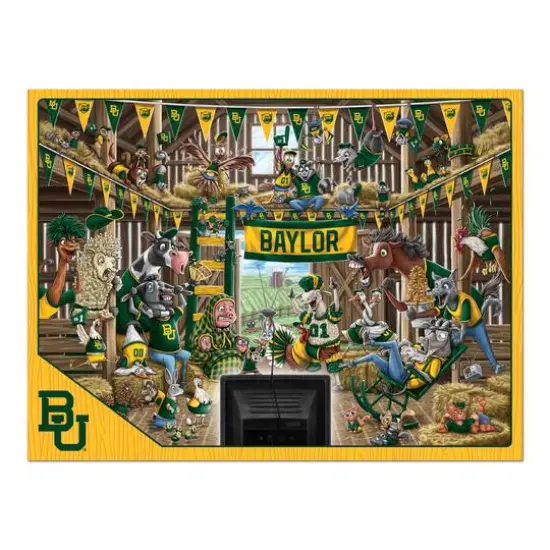 College Barnyard Fans 500 Piece Puzzle Baylor Bears {5}