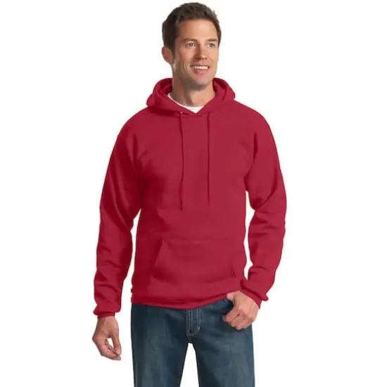 Port & Company&reg; Tall Essential Fleece Pullover Hooded Sweatshirt Red {4}