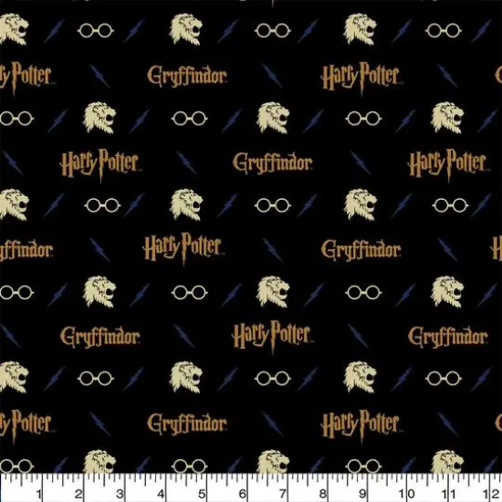 Camelot Fabrics Harry Potter Gryffindor Lion Cotton Precut, 4ct. {4}