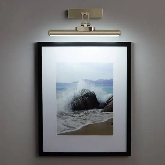 Rechargeable LED Wall-Mounted Gallery Light by Studio Décor® Brushed Nickel {4}