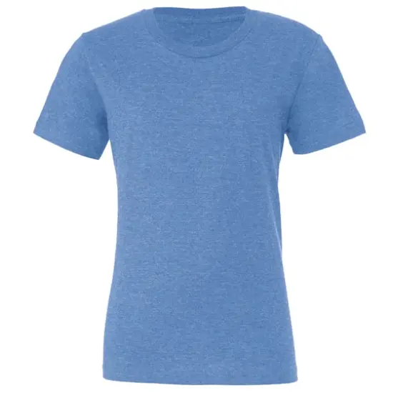 BELLA+CANVAS® Short Sleeve Heather Jersey Youth T-ShirtColumbia Blue Heather {1}