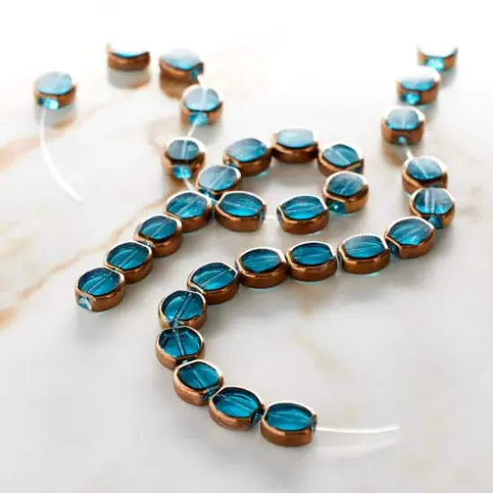 Aqua Table Cut Glass Beads, 10mm by Bead Landing&trade; {3}