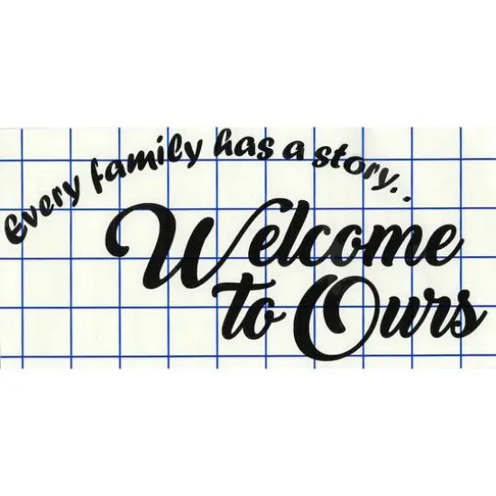 Leisure Arts&reg; Vinyl Every Family Has A Story Black Wall Decal {1}