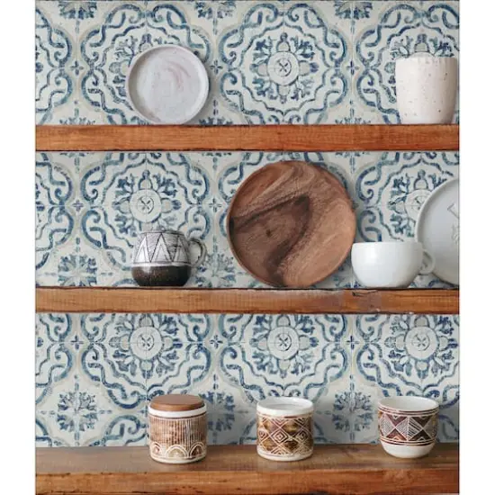 InHome Talavera Tile Peel & Stick Wallpaper {6}