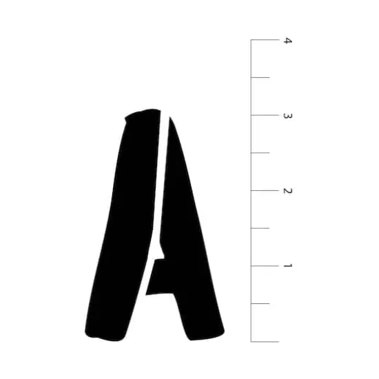 3" Bold Letters Alphabet Stencils by Craft Smart&reg; {4}