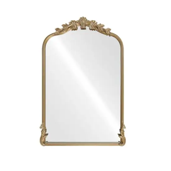 18" x 27" Ornate Arch Wall Mirror in Gold Metal Frame by Ashland&reg; {1}