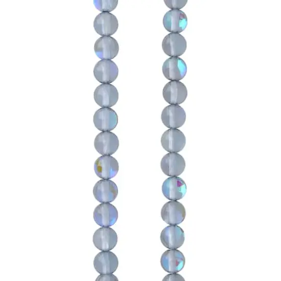 Gray Synthetic Opal Glass Round Beads, 6mm by Bead Landing™ {1}