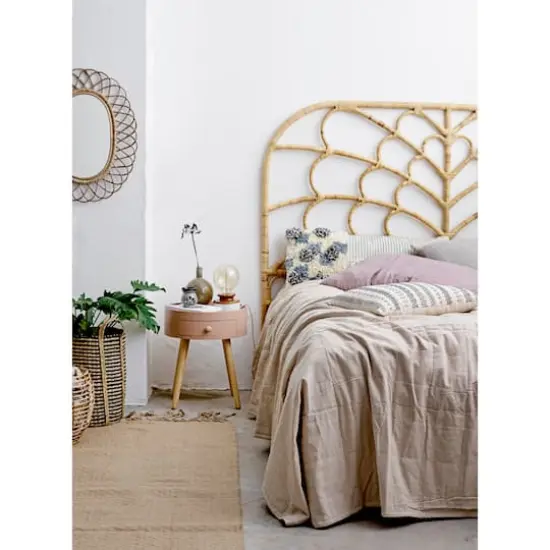 Hello Honey&reg; Oval Woven Bamboo Wall Mirror {5}