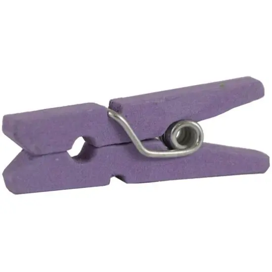 JAM Paper 7/8" Wood Clothespins, 100ct. Lavender {5}