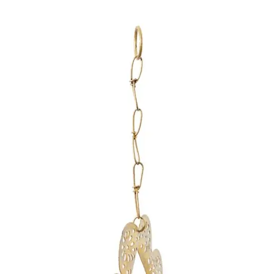 29" Gold Metal Tree Eclectic Windchime {8}