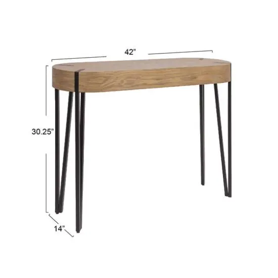 Hello Honey® 46" Astoria Wood Console Table with Metal Hairpin Legs {8}
