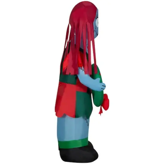 5ft. Airblown&reg; Inflatable Christmas Sally in Patchwork Dress with Monster Wreath {4}