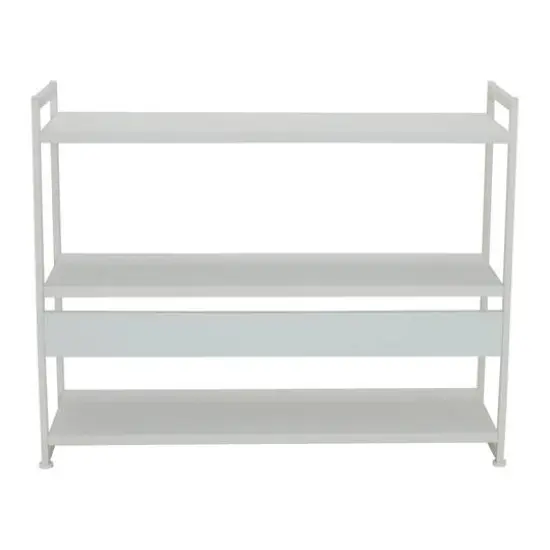 Household Essentials Jamestown 42" Wide Bookshelf White {8}