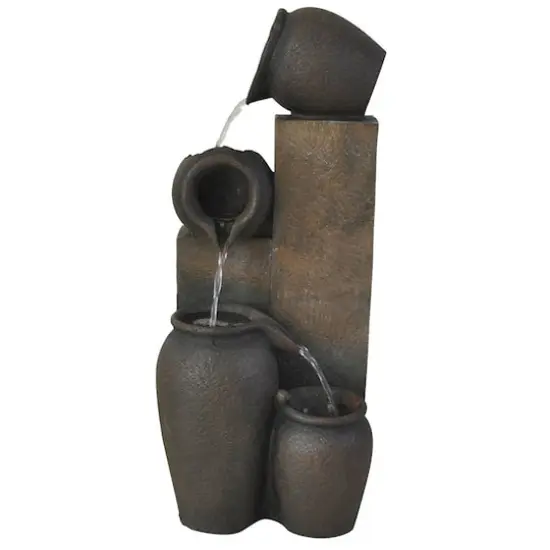 Santa's Workshop 23.5" Jugs Fountain with Light {1}