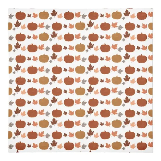 Simple Fall Icons Pattern Cotton Twill Napkin {1}
