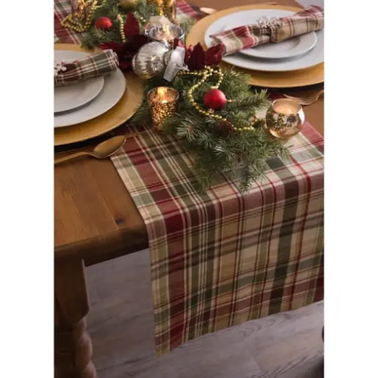 DII&reg; 108" Give Thanks Plaid Table Runner {3}