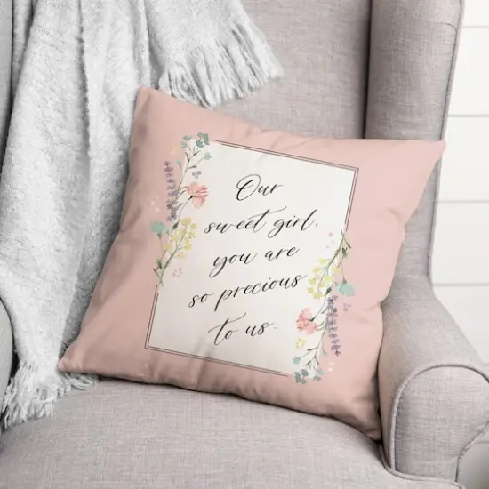 Precious To Us 18" x 18" Indoor/Outdoor Pillow {4}