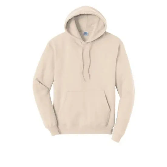 Port & Company&reg; Neutrals Core Fleece Pullover Hooded Sweatshirt Natural {1}