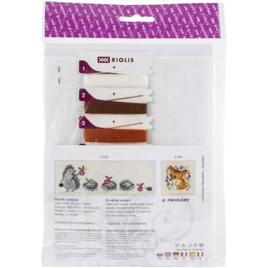 RIOLIS Foxes in the Leaves Counted Cross Stitch Kit {3}