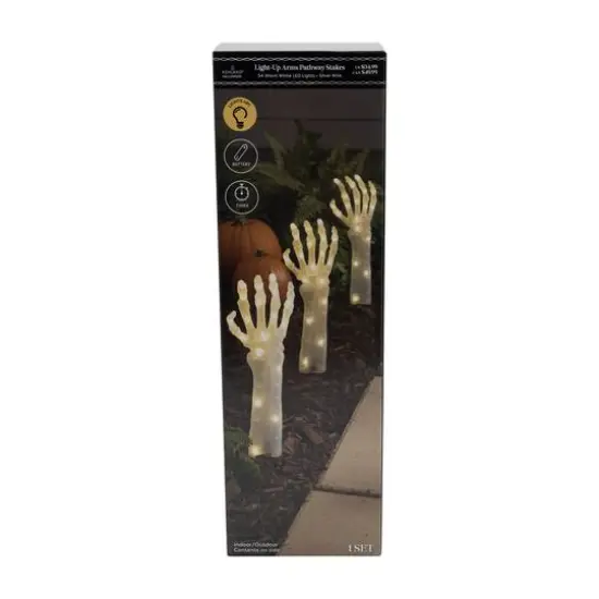 60" LED Light-Up Skeleton Arms Pathway Stakes by Ashland&reg; {4}