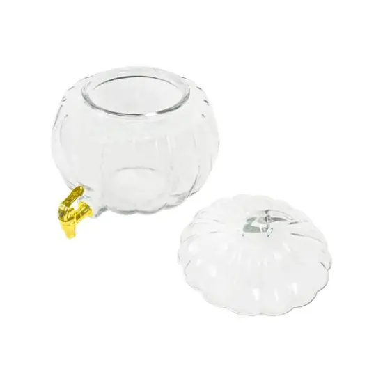 2gal. Clear Glass Pumpkin Drink Dispenser by Ashland&reg; {3}