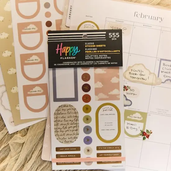 The Classic Happy Planner&reg; Uplifting Notes Sticker Book {11}
