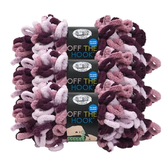 3 Pack Lion Brand&reg; Off The Hook&trade; Yarn Grape Soda {1}