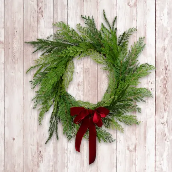 24" Christmas Cottage Wreath {3}