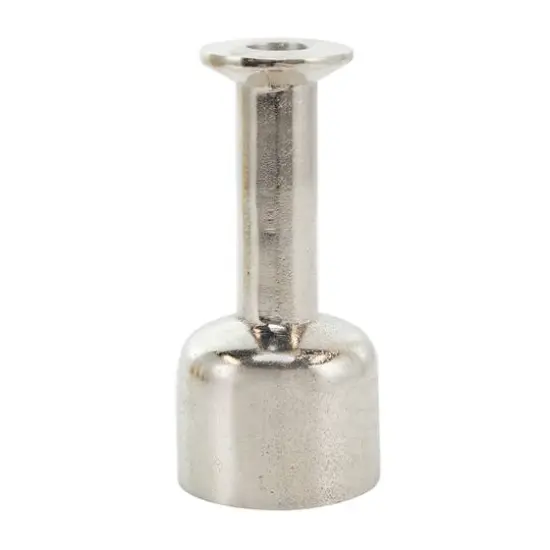 Silver Aluminum Taper Candle Holder with Rounded Bases Set {7}