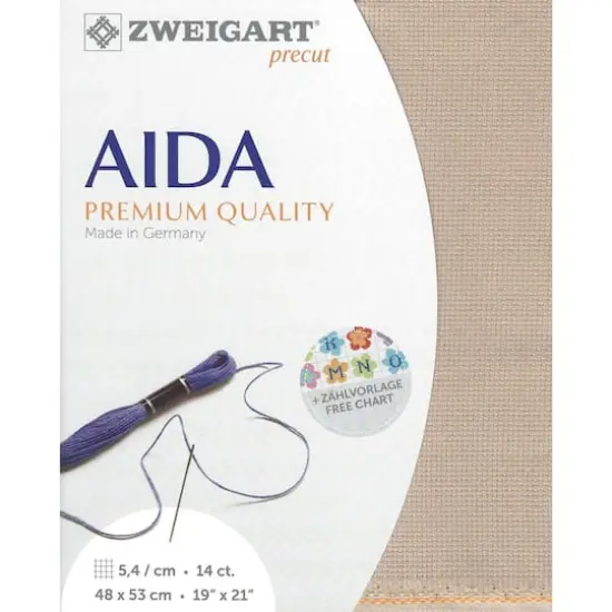 Zweigart&reg; Stern-Aida 14 Count Pre-Cut Fabric Nougat {1}